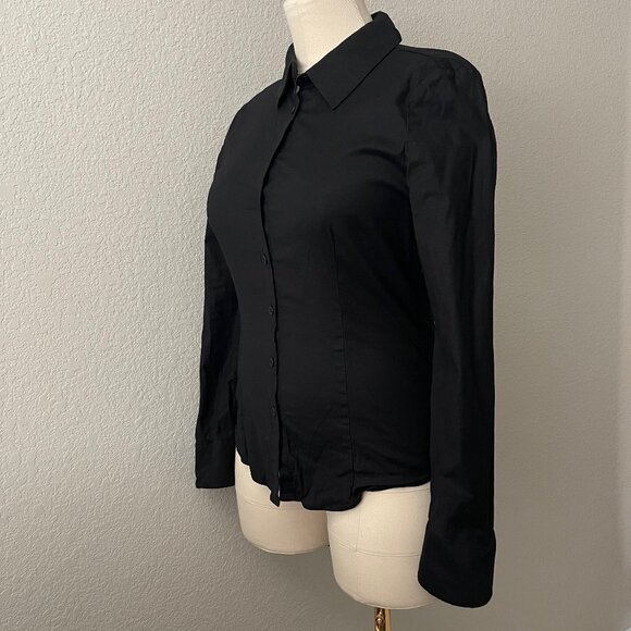 Reformation x Camille Rowe Jodie Shirt in Black, Size 10 - Picture 7 of 9